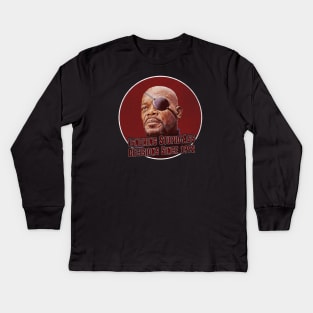 Samuel L Jackson Decisions Kids Long Sleeve T-Shirt